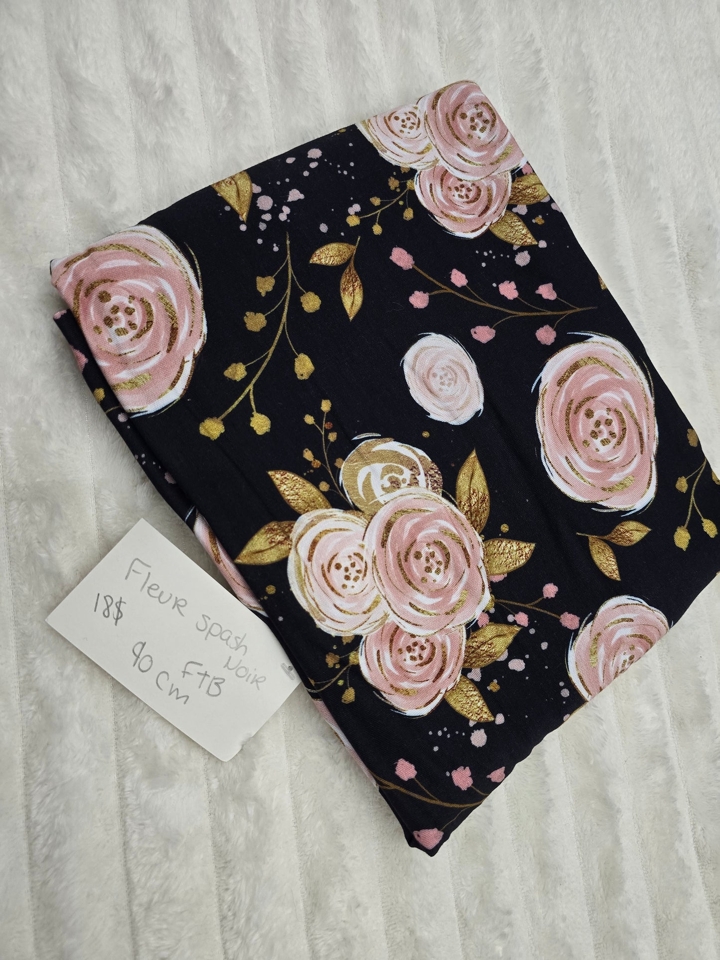 Fleur splash noir,FTB